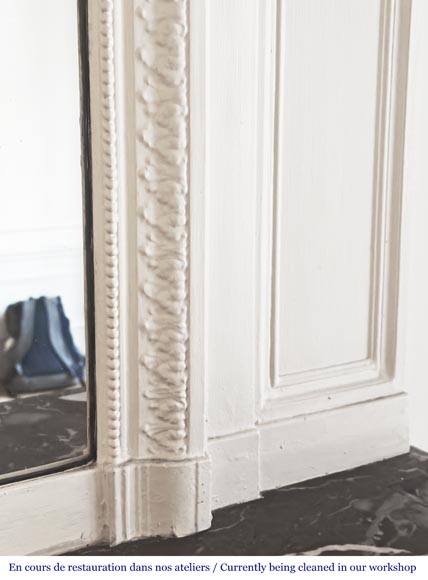 Louis XVI style trumeau decorated with a floral frieze-5