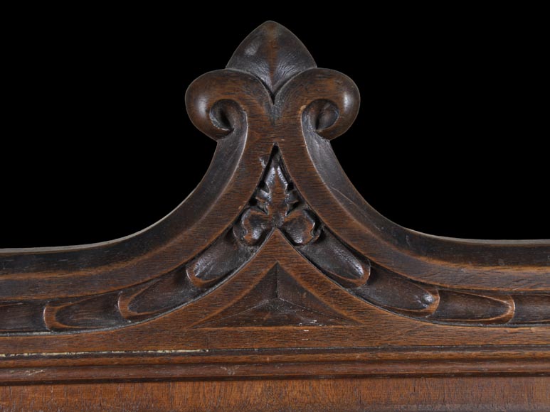 Set of 12 Neo-Gothic chairs featuring four different types of openwork backs Set of 12 Neo-Gothic chairs featuring four different types of openwork backs-6