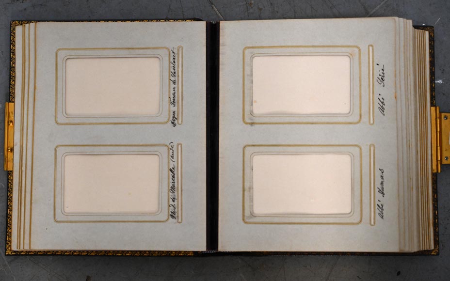 Julien-Nicolas Rivart (1802-1867) – Photo album with porcelain marquetry decoration on leather-5