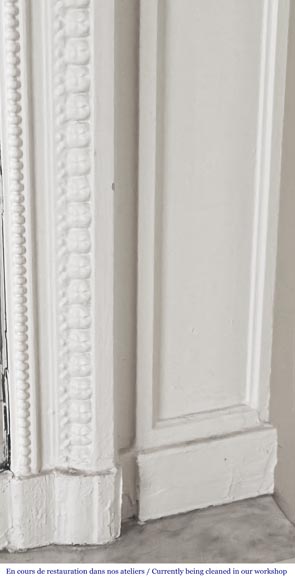 Louis XVI style trumeau decorated with a floral basket-5