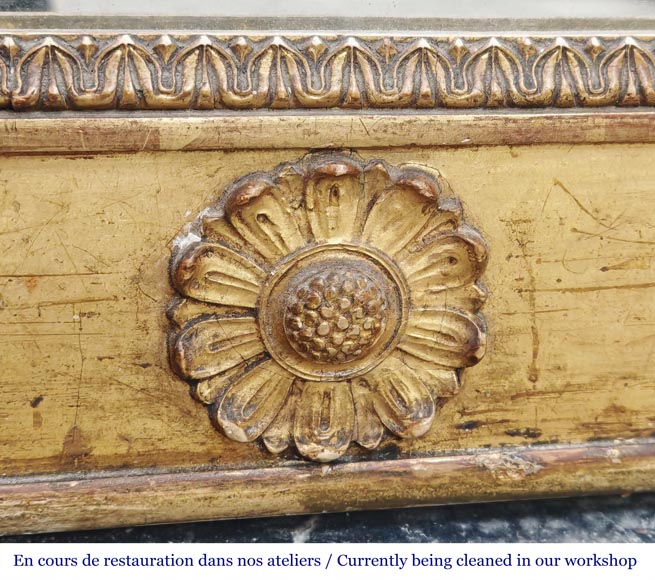 Small gilded Louis Philippe period trumeau, richly decorated Small gilded Louis Philippe period trumeau, richly decorated-6