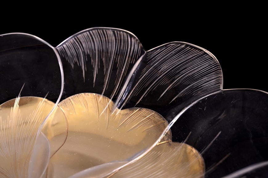 Maison CARDEILHAC, decorative plate in glass and gilt silver Maison CARDEILHAC, decorative plate in glass and gilt silver-3