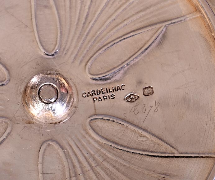 Maison CARDEILHAC, decorative plate in glass and gilt silver Maison CARDEILHAC, decorative plate in glass and gilt silver-6