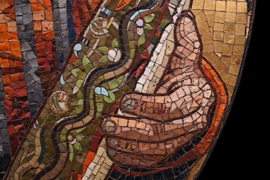 Antonio Salviati (Vicenza, 1816 – Venice, 1890), attributed to Mosaic portrait of Bernard Palissy-7