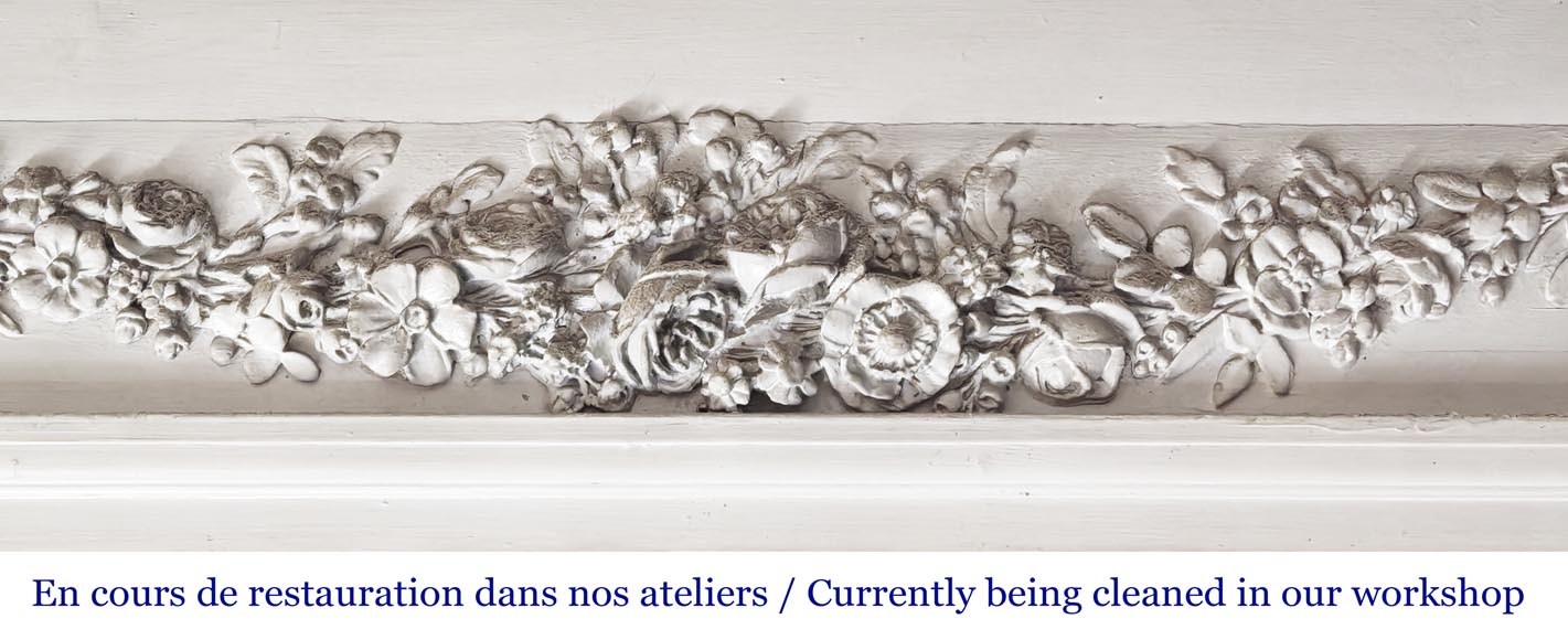 Louis XVI style trumeau with a floral garland-1