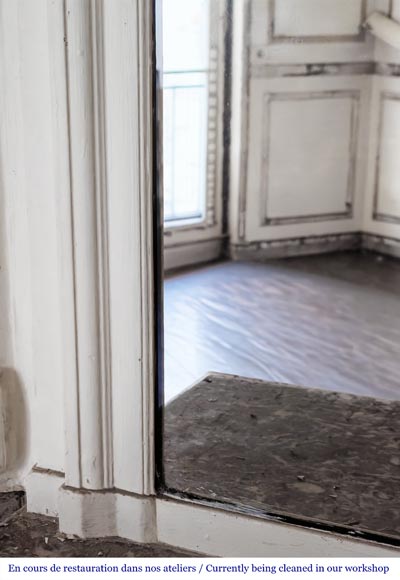 Louis XVI style trumeau decorated with a floral garland-3