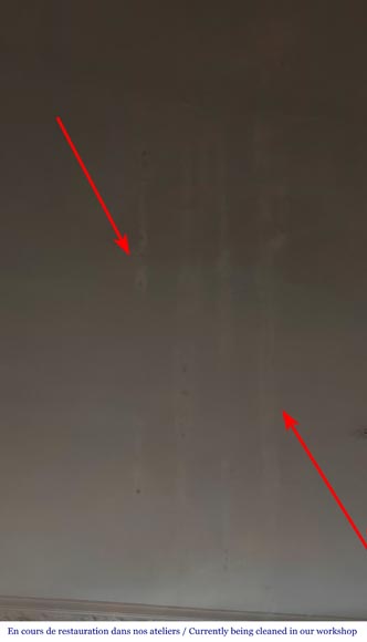 Louis XVI style trumeau decorated with a floral garland-4