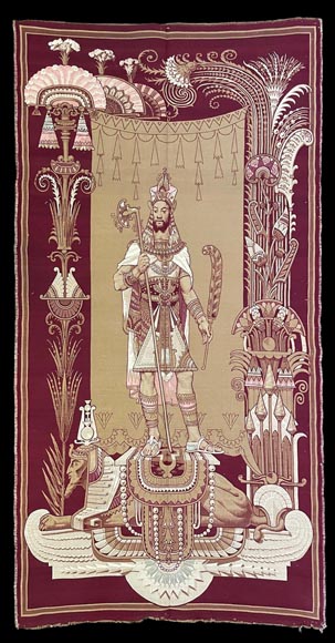 Amonasro and Aida, Italian tapestries-1