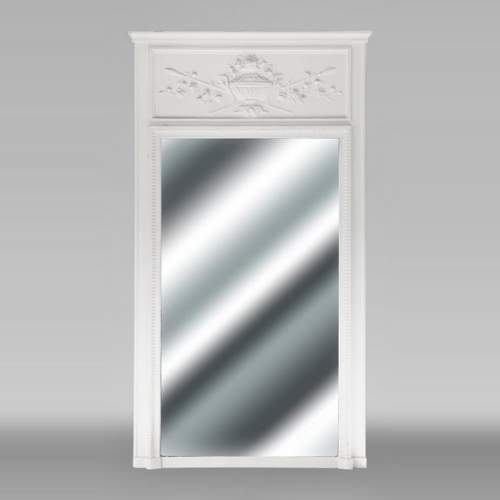 Louis XVI style trumeau decorated with a vase