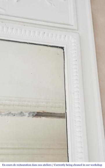 Louis XVI style trumeau decorated with a vase-3