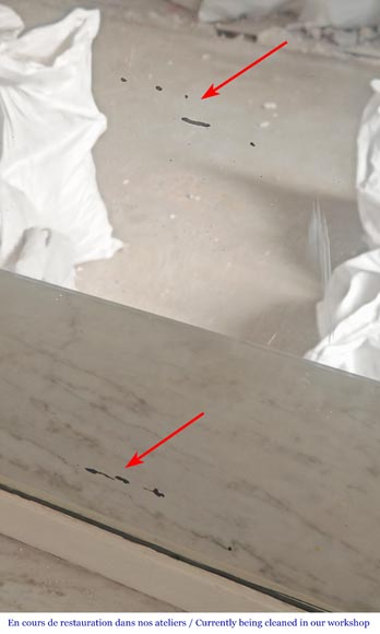 Louis XVI style trumeau with a rose crown-6