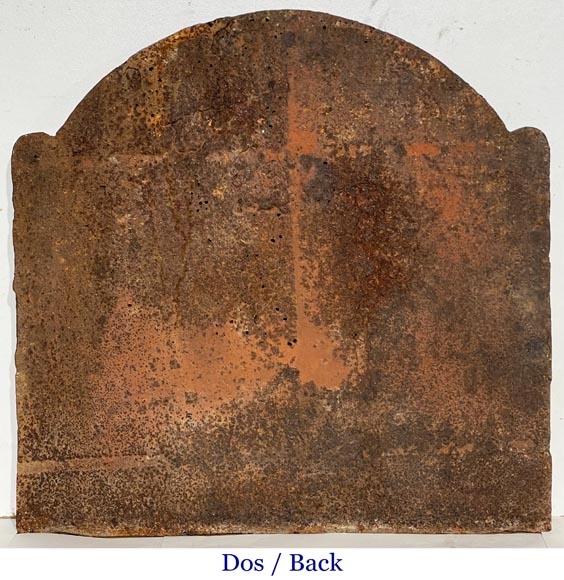 “Alone against all”, Louis XIV style fireplace plaque with the Arms of France-8