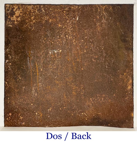 Fireplace plaque with crowned coat of arms-8