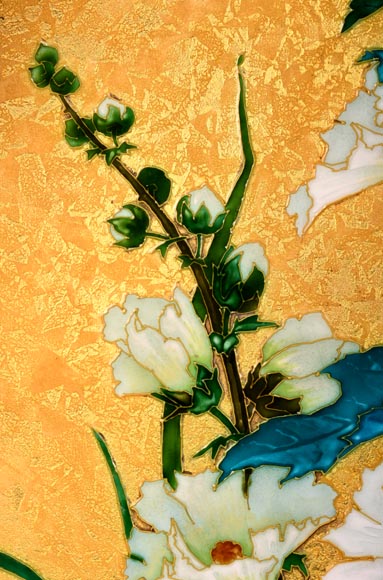 MILET & DIFFLOTH – Ornamental Glazed Ceramic Charger with Wildflower Decor MILET & DIFFLOTH – Ornamental Glazed Ceramic Charger with Wildflower Decor-5