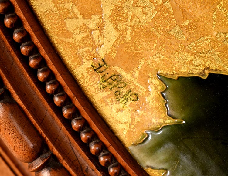 MILET & DIFFLOTH – Ornamental Glazed Ceramic Charger with Wildflower Decor MILET & DIFFLOTH – Ornamental Glazed Ceramic Charger with Wildflower Decor-6