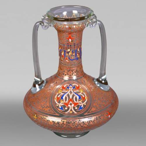 Philippe-Joseph BROCARD (1831-1896), Orientalizing vase