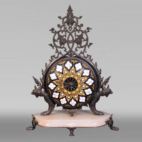 BOYE Charles, Table clock with orientalist decoration