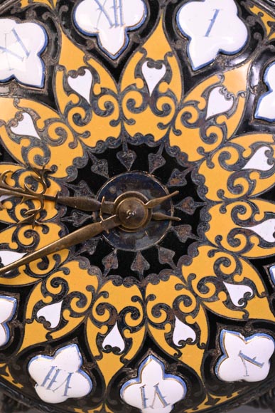 BOYE Charles, Table clock with orientalist decoration-3