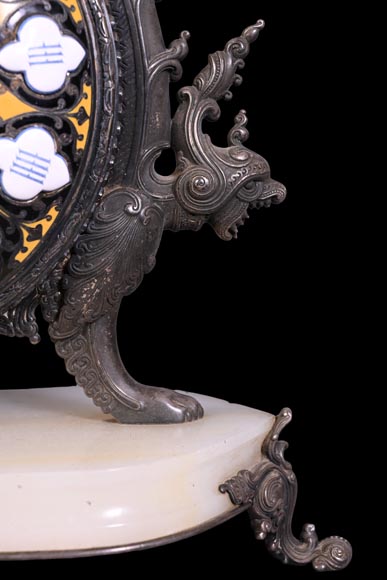 BOYE Charles, Table clock with orientalist decoration-6