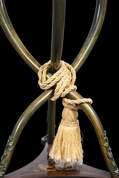 Polylobed work table with insects and butterflies-10