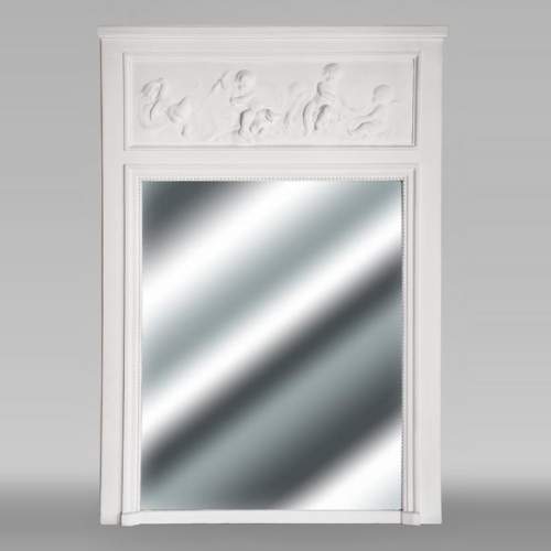 Louis XVI style trumeau with putti decoration