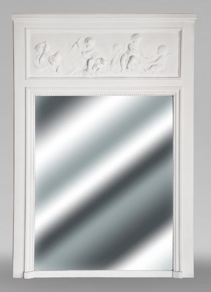 Louis XVI style trumeau with putti decoration Louis XVI style trumeau with putti decoration-0