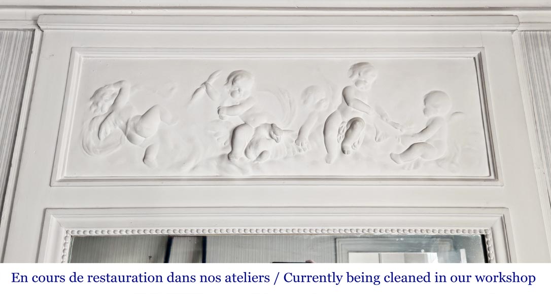 Louis XVI style trumeau with putti decoration Louis XVI style trumeau with putti decoration-1