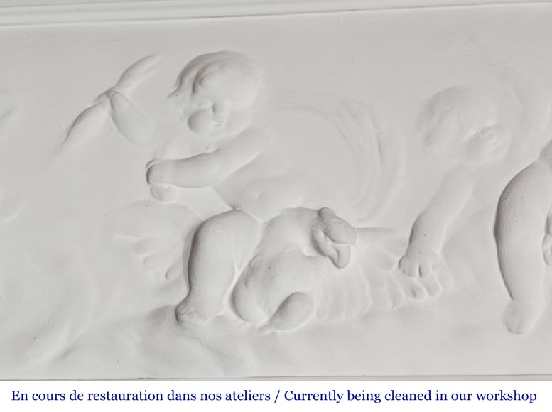 Louis XVI style trumeau with putti decoration Louis XVI style trumeau with putti decoration-3