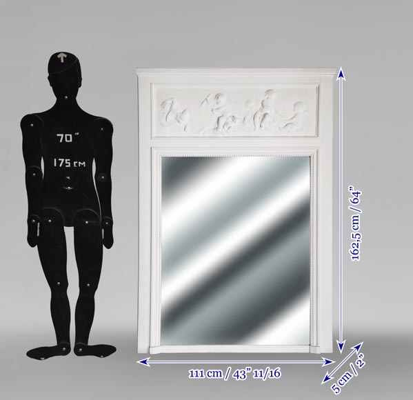 Louis XVI style trumeau with putti decoration Louis XVI style trumeau with putti decoration-6