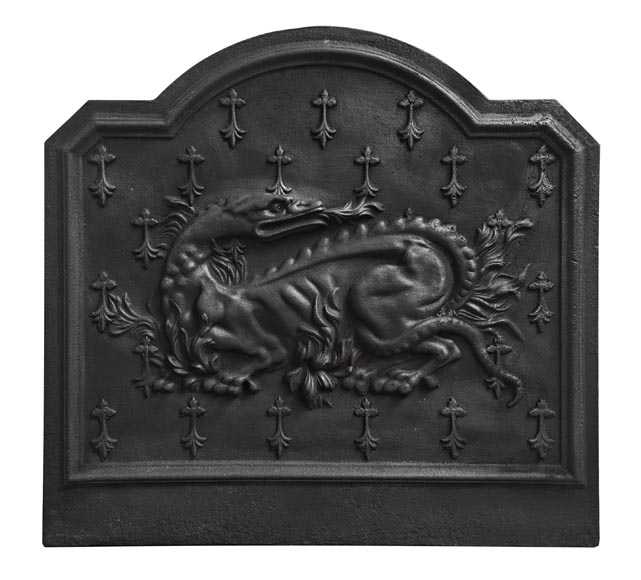 Fireplace plaque with the salamander motif of Francis Ist-0