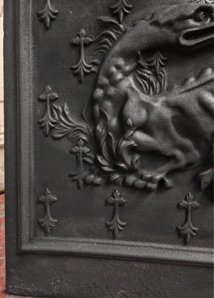 Fireplace plaque with the salamander motif of Francis Ist-4