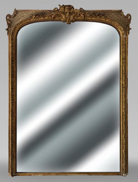Napoleon III style trumeau decorated with a palmette Napoleon III style trumeau decorated with a palmette-0