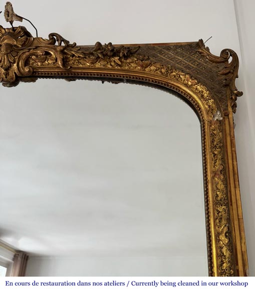 Napoleon III style trumeau decorated with a palmette Napoleon III style trumeau decorated with a palmette-5