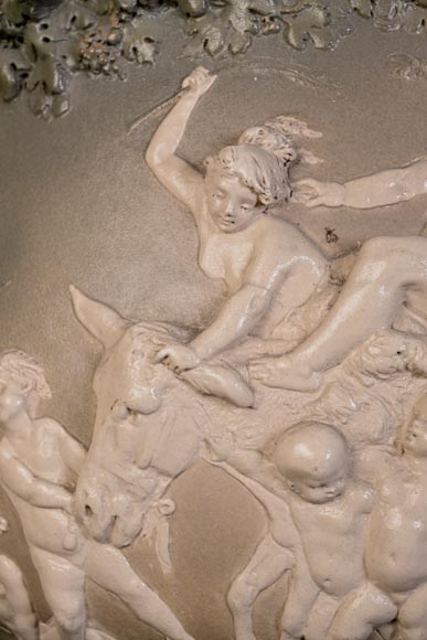 Louis Robert Carrier-Belleuse, “Bacchus and Ariadne at Naxos” Faience -3