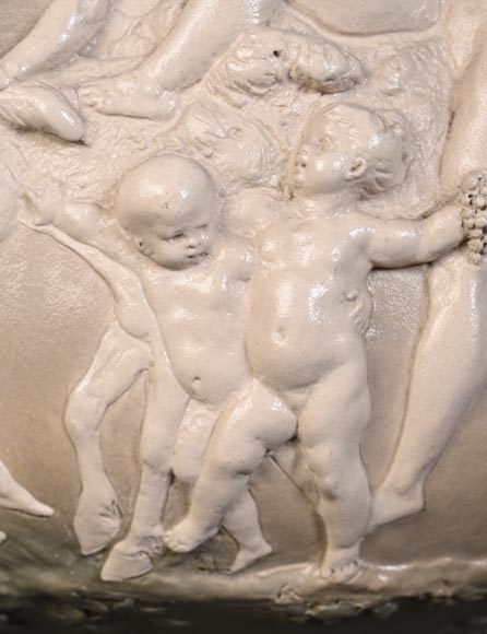 Louis Robert Carrier-Belleuse, “Bacchus and Ariadne at Naxos” Faience -4