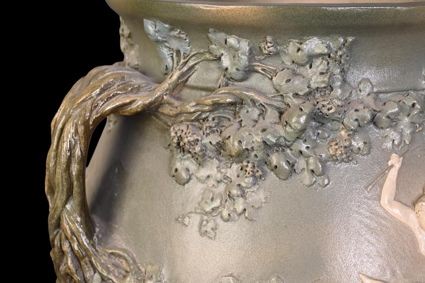 Louis Robert Carrier-Belleuse, “Bacchus and Ariadne at Naxos” Faience -8