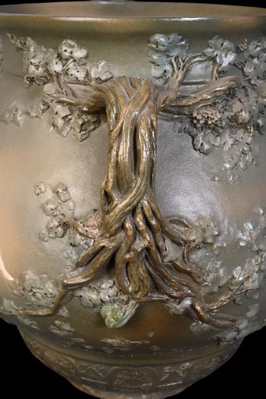 Louis Robert Carrier-Belleuse, “Bacchus and Ariadne at Naxos” Faience -11