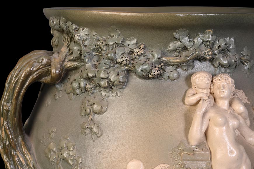 Louis Robert Carrier-Belleuse, “Bacchus and Ariadne at Naxos” Faience -21