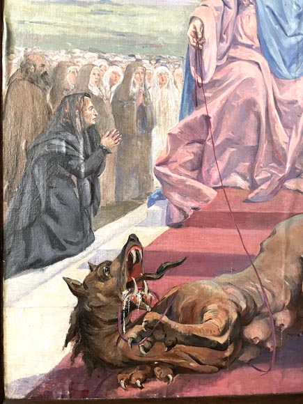 Charles-Édouard MAUGENDRE-VILLERS (1852-1922), Votive Triptych to the Virgin Mary, Protector against the Plague-5