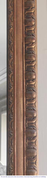 Gilt Louis XVI-style trumeau with frieze decoration Gilt Louis XVI-style trumeau with frieze decoration-2