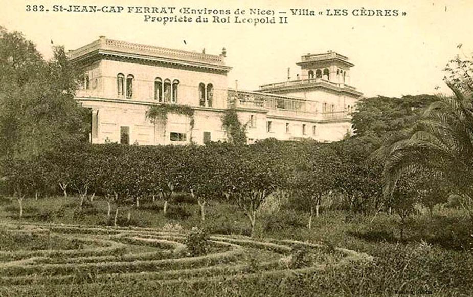 Panelled room with fine chinoiserie decoration from the Villa Les Cèdres,  King Leopold II’s residence  in Saint-Jean-Cap-Ferrat, Côte d’Azur