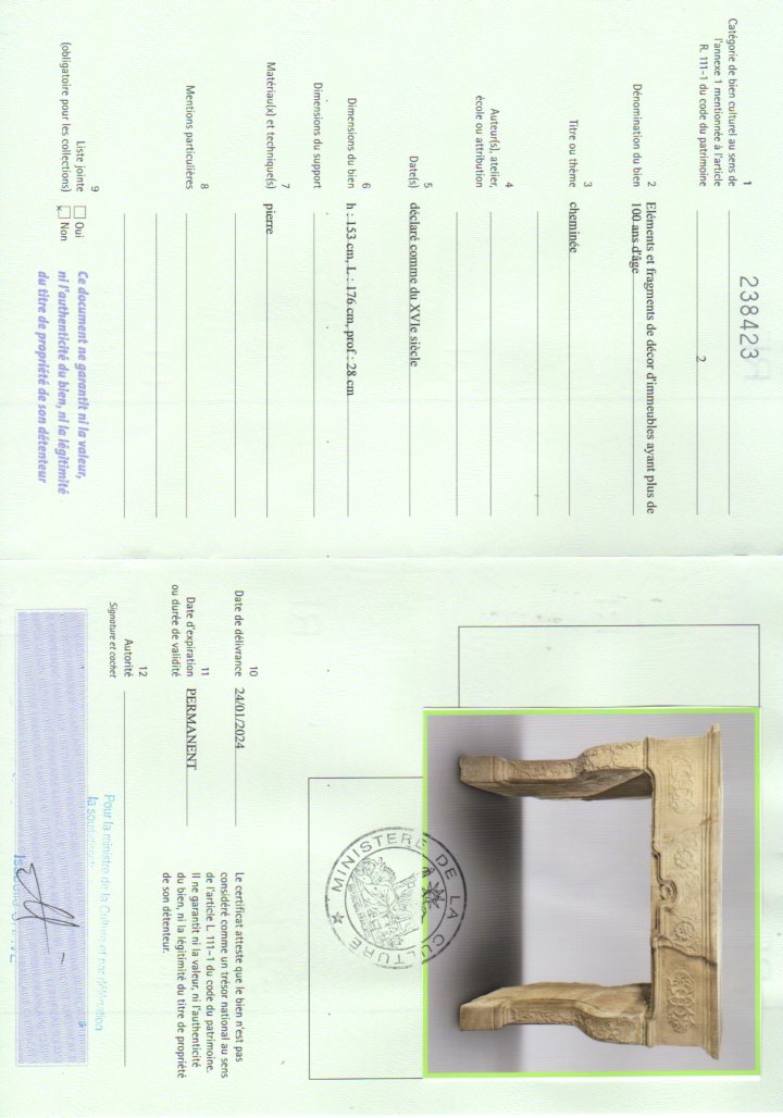 Export certificate