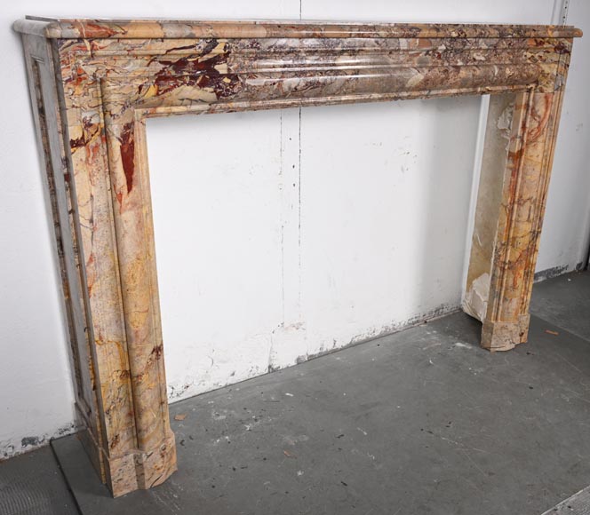 Sarrancolin marble mantelpiece with roll molding Sarrancolin marble mantelpiece with roll molding-2