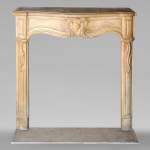 Louis XV period stone mantel