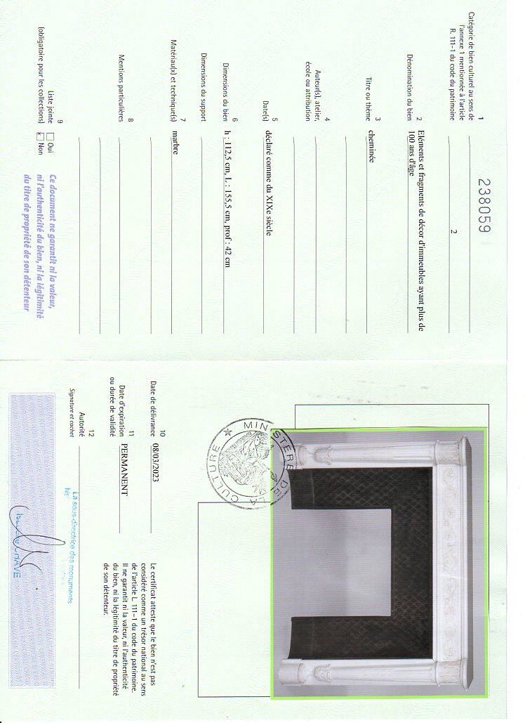 Export certificate