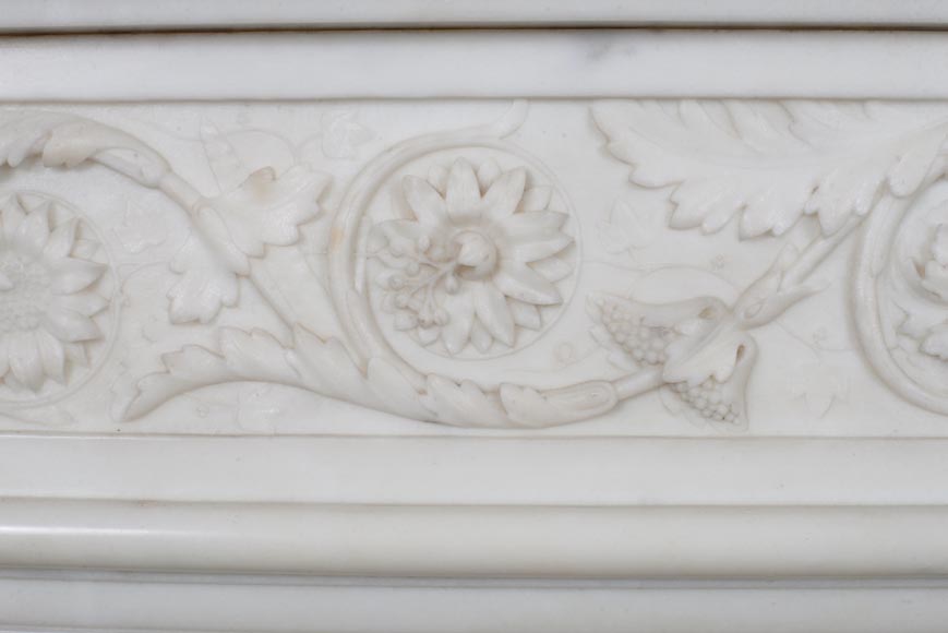 Louis XVI style mantel with half columns-3