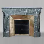 Tony SELMERSHEIM, Art Nouveau Mantelpiece in Green Campan Marble, 1910