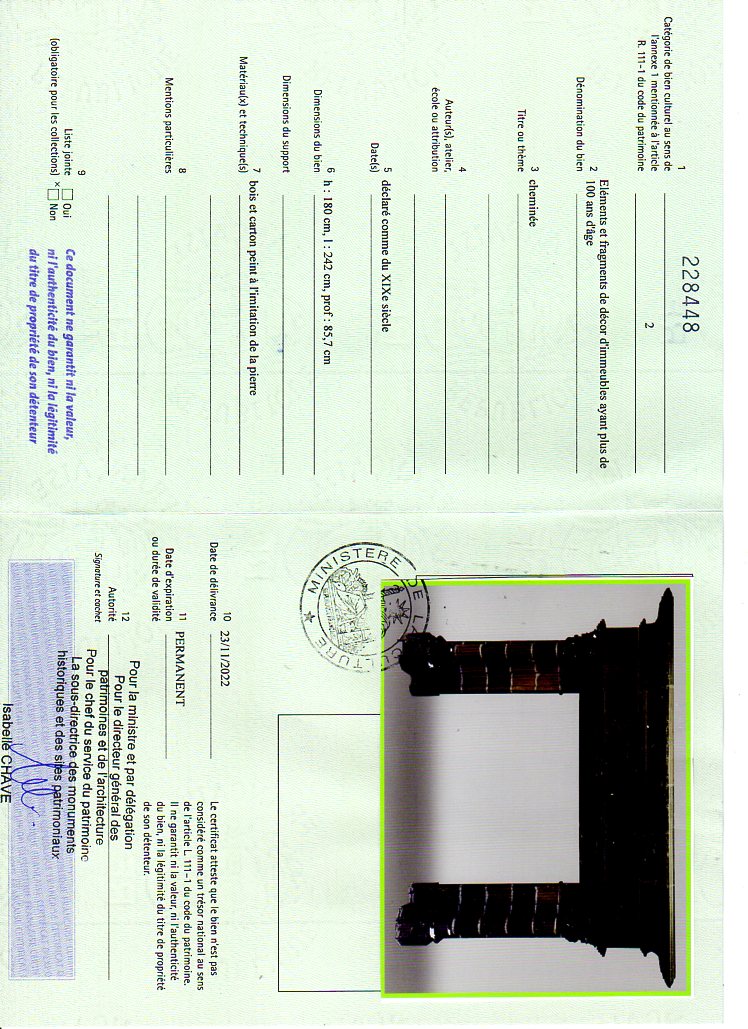 Export certificate