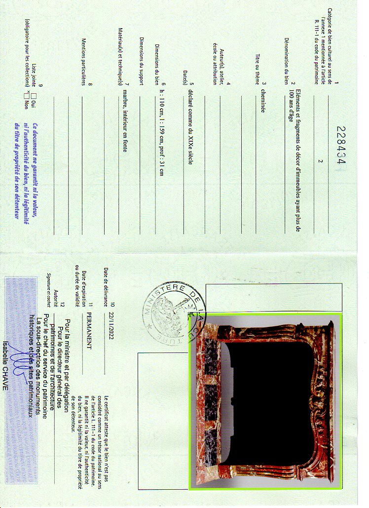 Export certificate