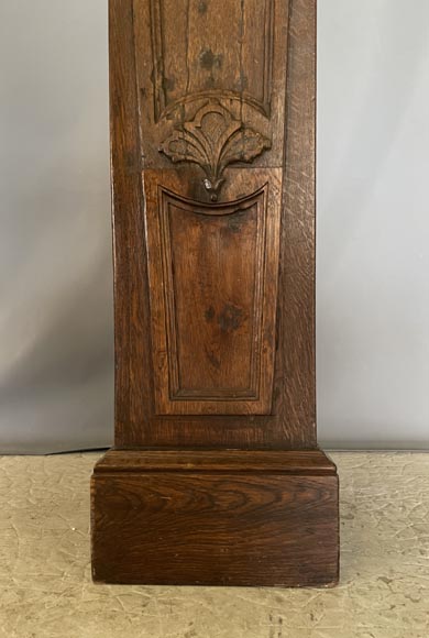 Carved oak mantel from the 18th century-5